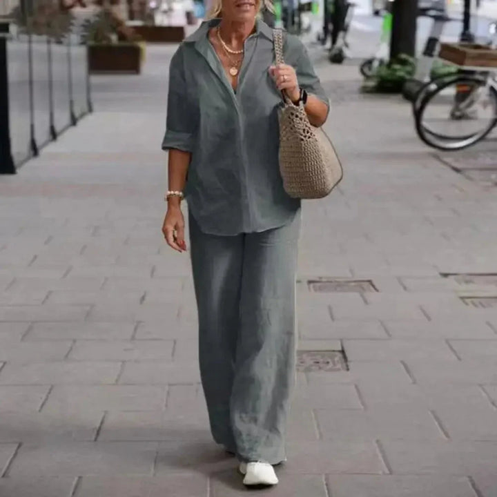 Maria | Airy and Elegant Two-Piece Linen Set
