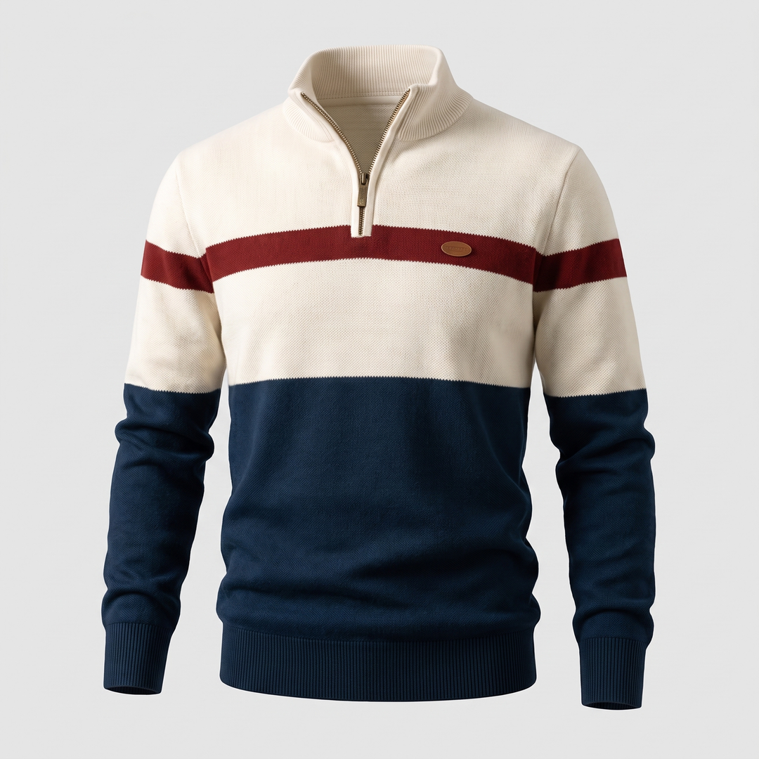 Elston | Quarter-Zip Pullover – Elegante Warmth für Männer