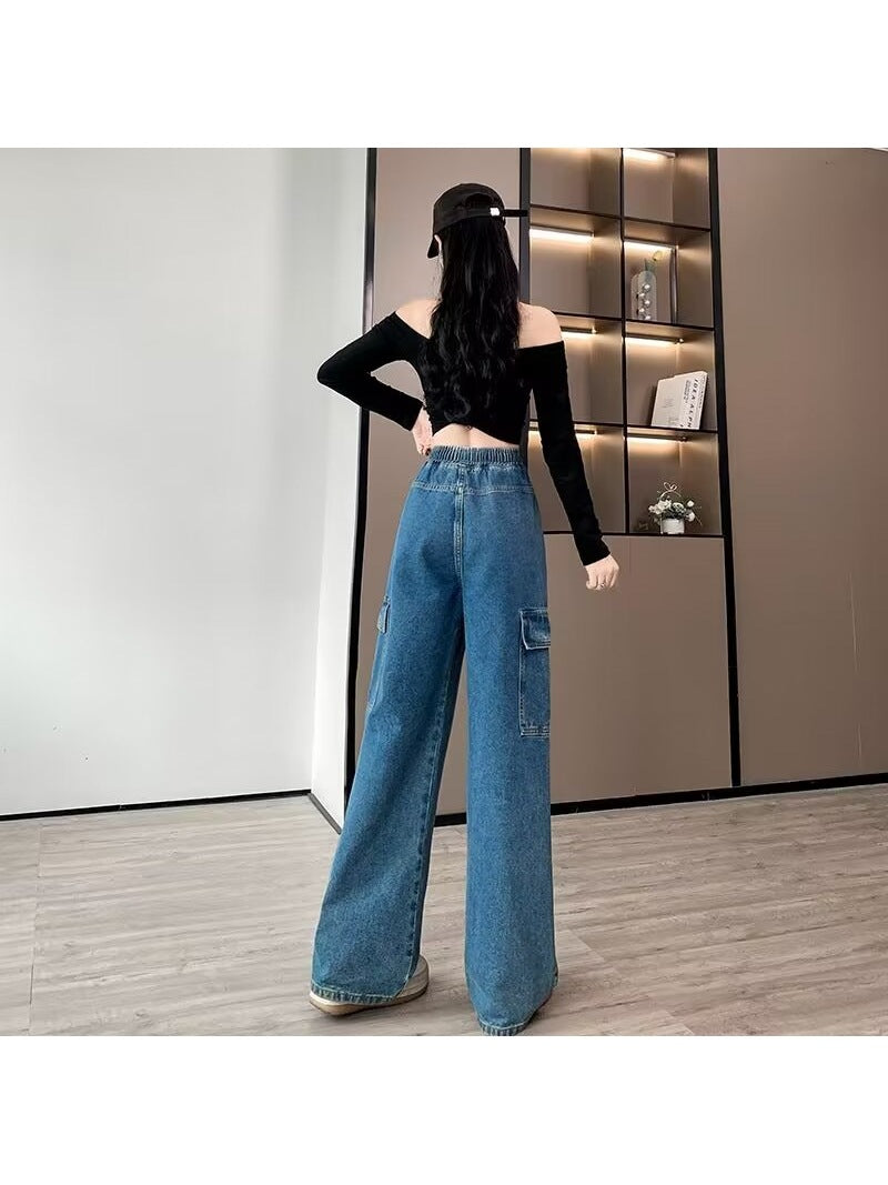 Sophie | Stylish and Comfortable Denim Cargo Trousers