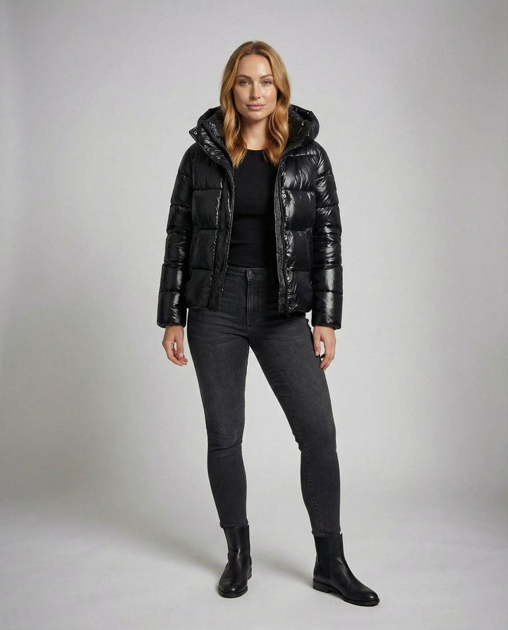 Drune | Damen Steppjacke – Lässiger Loose-Fit mit Kapuze