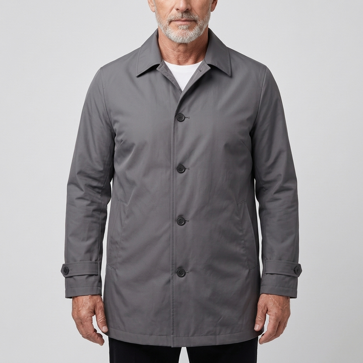 Smart | Wetterfester Regenmantel – Elegante Mittel-Länge für Männer