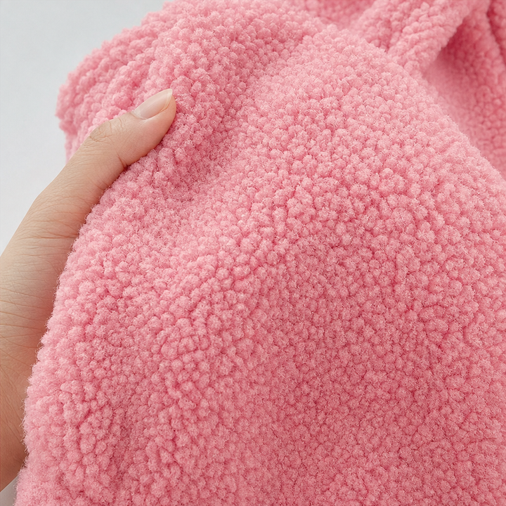 Cozelle | Plush Hooded Oversized Zip-Up Jacket – Warm und Bequem für Frauen