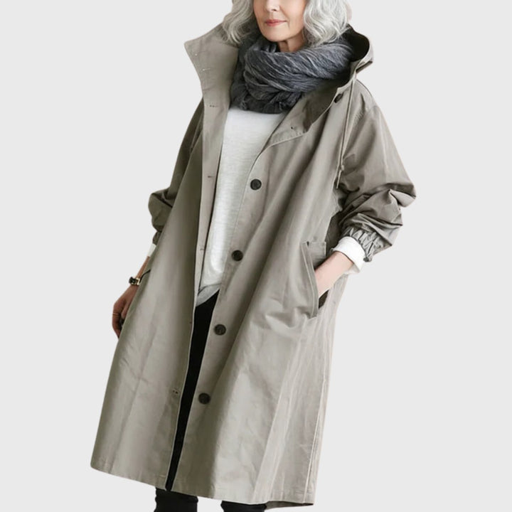 Emma | Elegant and Waterproof Long Trench Coat