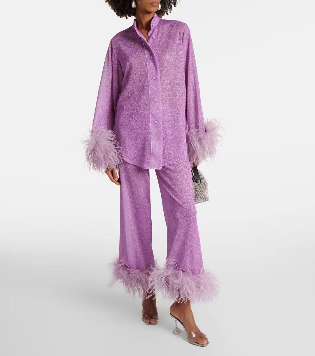 Janina | Elegant and Comfortable Two-Piece Set with Stand-Up Collar