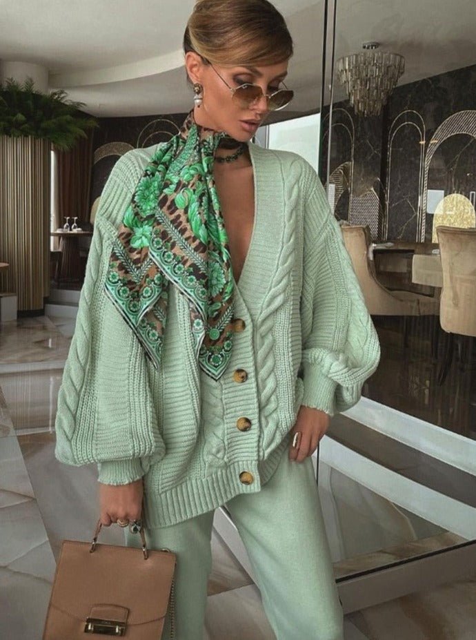 Daniela | Bequemes zweiteiliges Set – Eleganter Cardigan und Hose