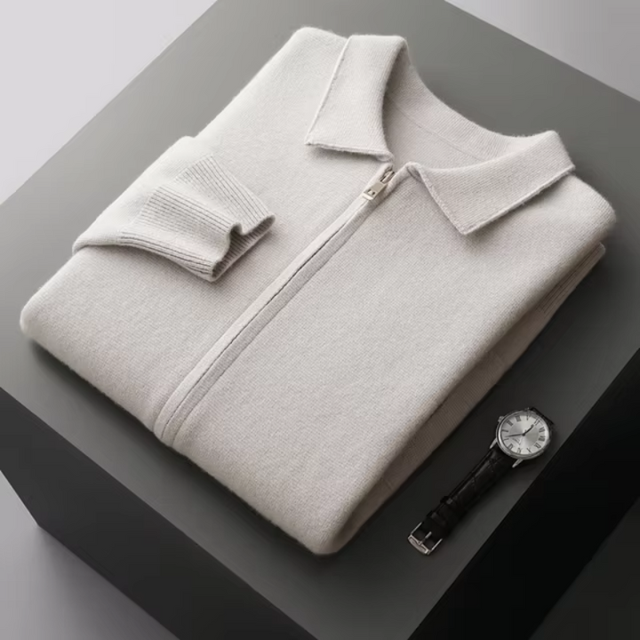 David | Modern and Elegant Men's Cardigan with Zipper