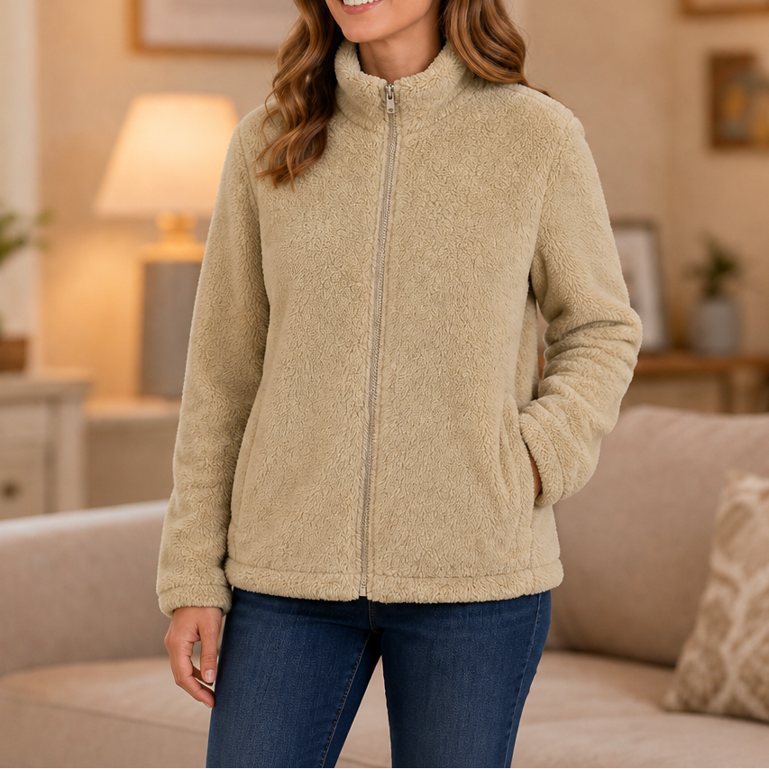 Velora | Fleecejacke mit Stehkragen – Weich und Warm für Frauen