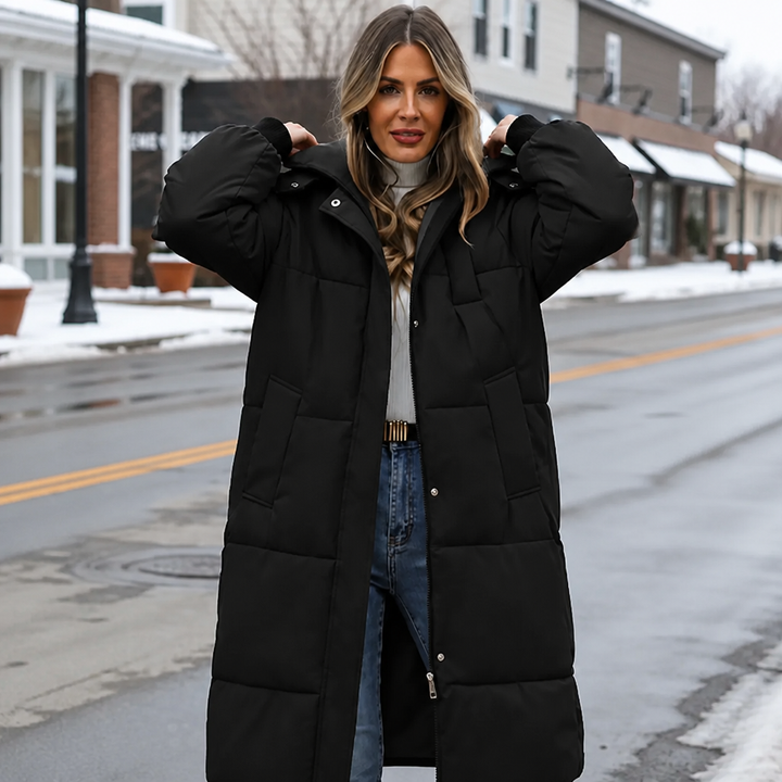 Wearbella | Long Hooded Puffer Coat – Eleganter Wintermantel für Frauen