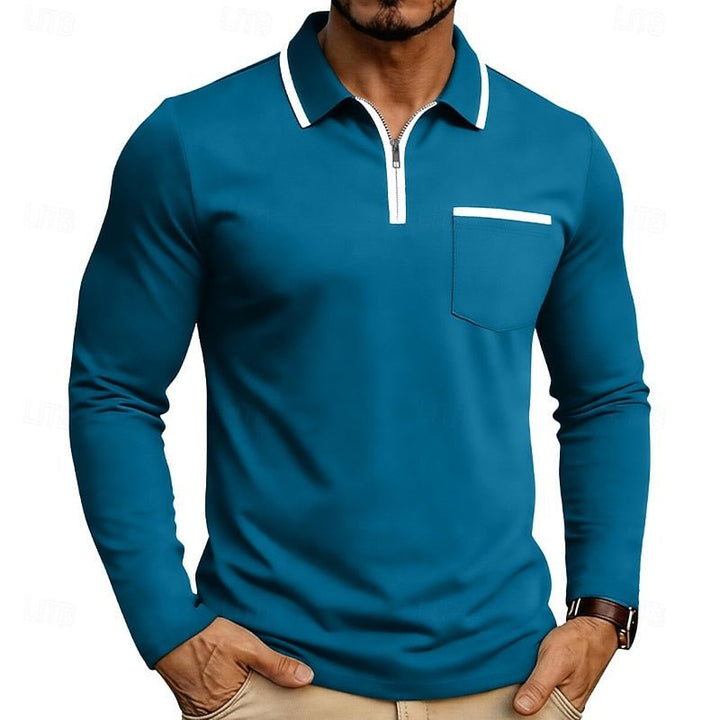 Maurice | Quarter-Zip Polo-Shirt – Eleganter, Modern Fit für Herren