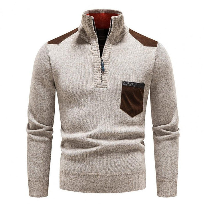 Waldo | Wool Zip Sweater – Modern Warmer für Männer
