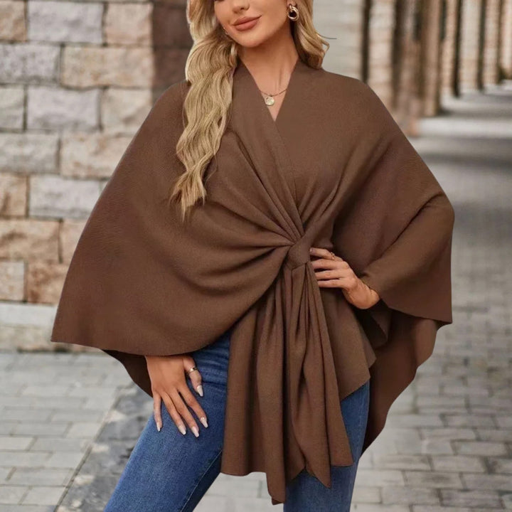 Veronika | Oberteil im Cape-Stil mit Frontknoten für Damen