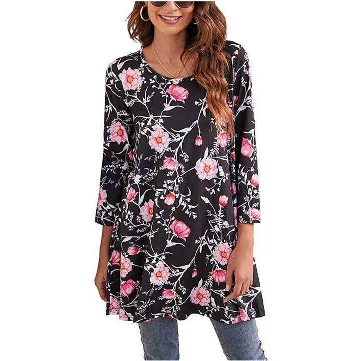 Vivienne | Mandala Tunic Top with an Elegant A-Line Silhouette