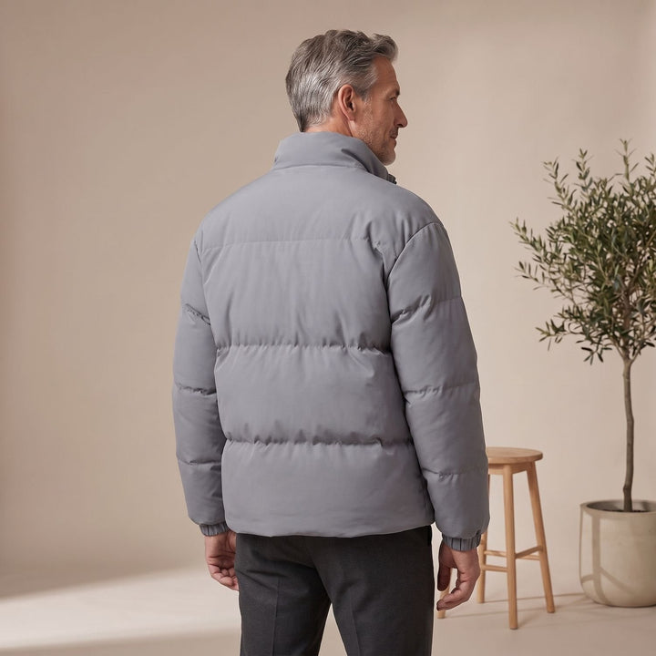 Thomas | Herren Pufferjacke mit Fleecefutter und Stehkragen