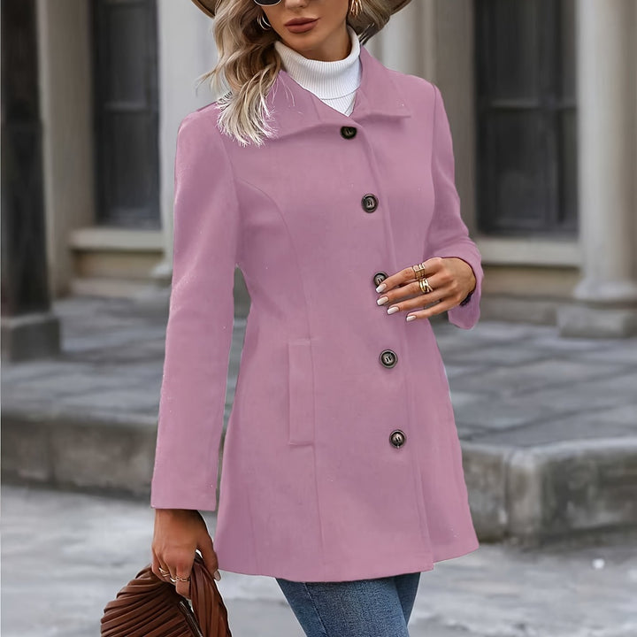 Annalise | Mid-Length Coat – Waist-Cinching Elegance für Frauen
