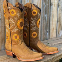 Nina | Sunflower Cowboy Boots in Western Style