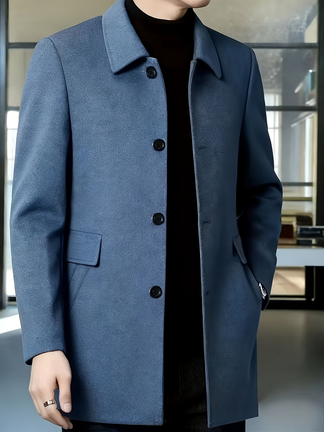 Gerard | Überziehmantel – Eleganter Single-Breasted Stil für Männer