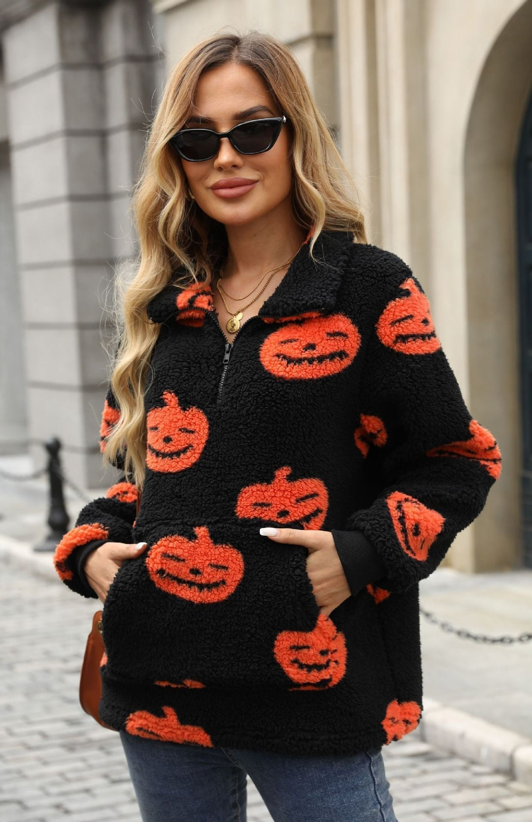 Dreem | Plush Pullover – Fun Halloween Design for Women