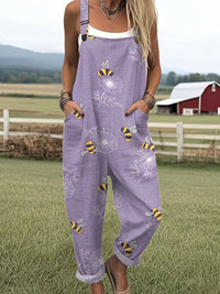 Kerstin | Verspielter Blumen-Jumpsuit mit Verstellbaren Trägern