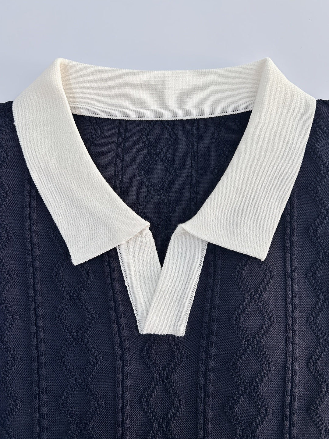 Barrett | Polo-Shirt mit strukturiertem Kontrastkragen