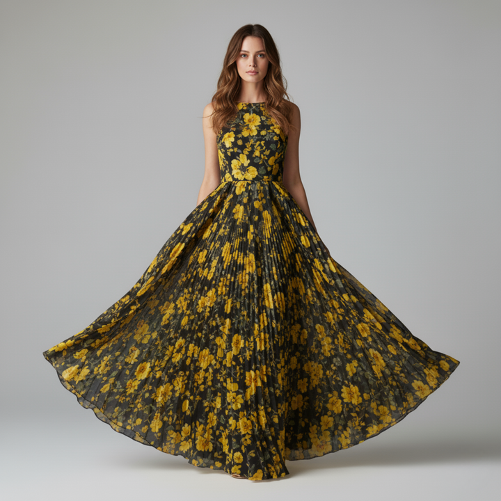 Alessia | Elegantes, ärmelloses Maxikleid