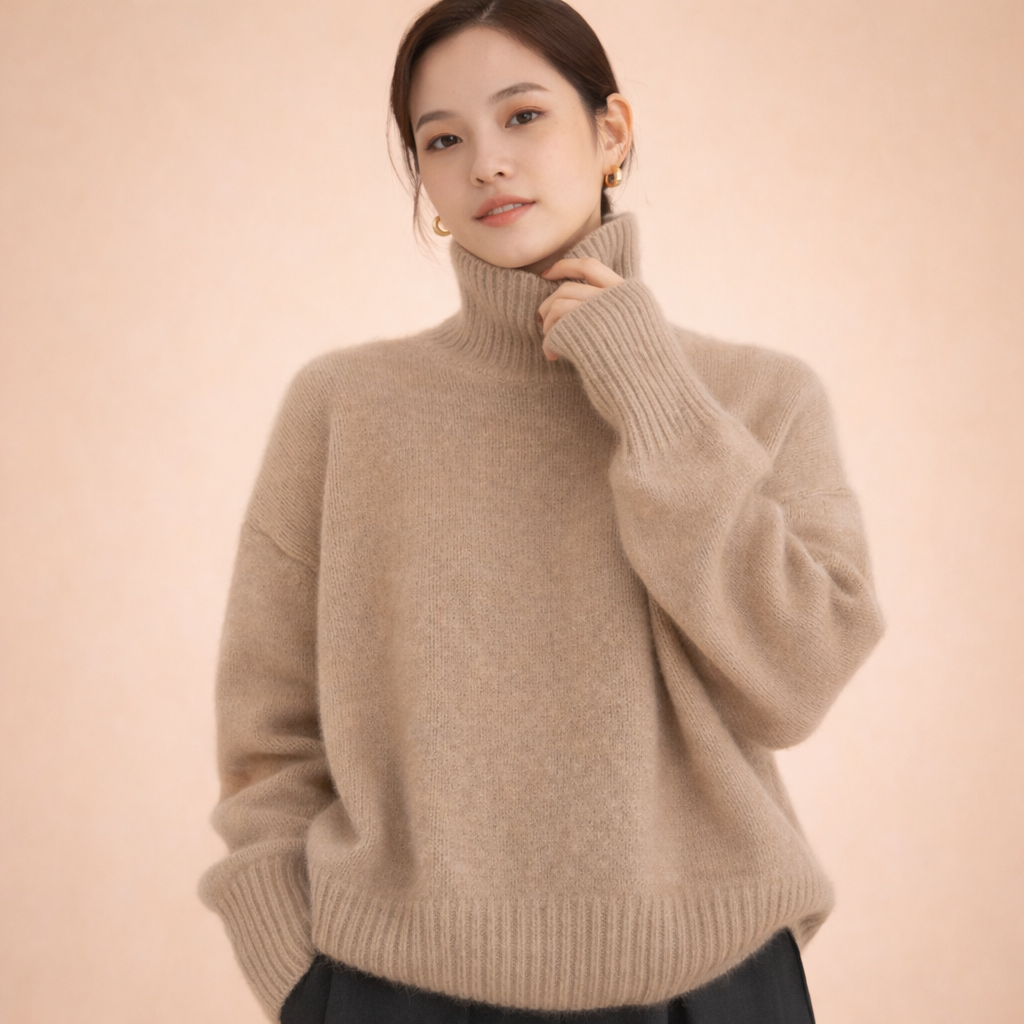 Freya | Cashmere Turtleneck Sweater