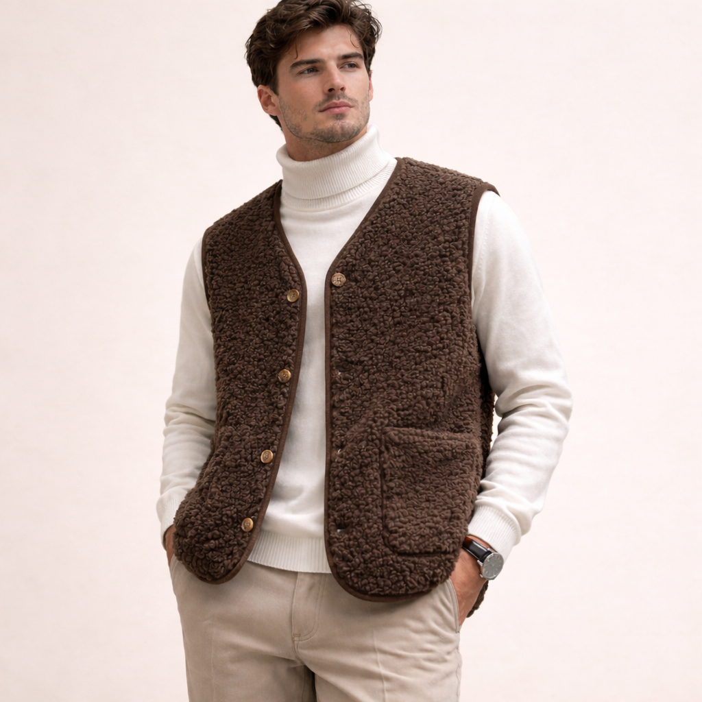 Julian | Comfortable Timeless Lambswool Vest for Men