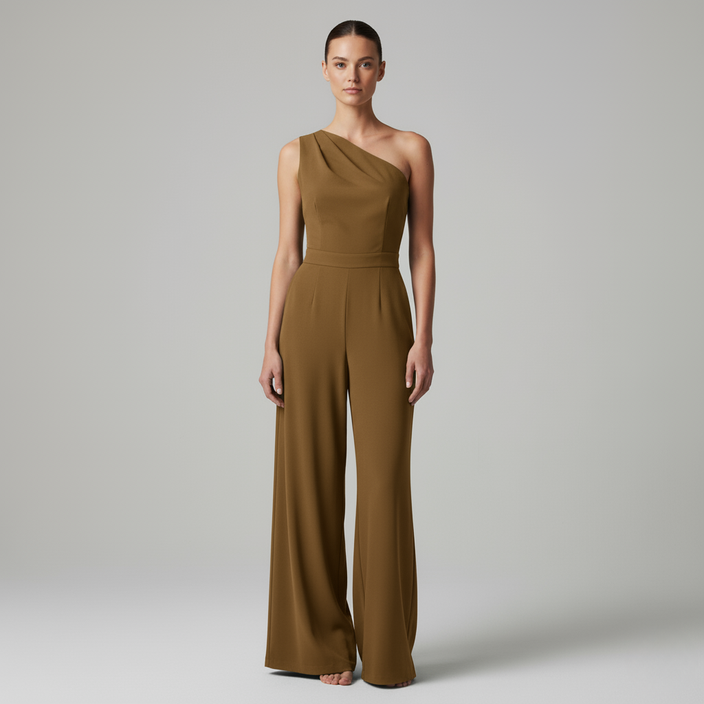 Cecilia | Eleganter Ein Schulter Jumpsuit