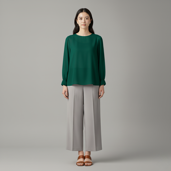 Luna | Bequeme Langarmbluse