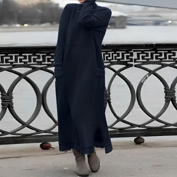 Mara | Strick Maxi Kleid – Gemütlicher, Übergroßer Stil für Frauen