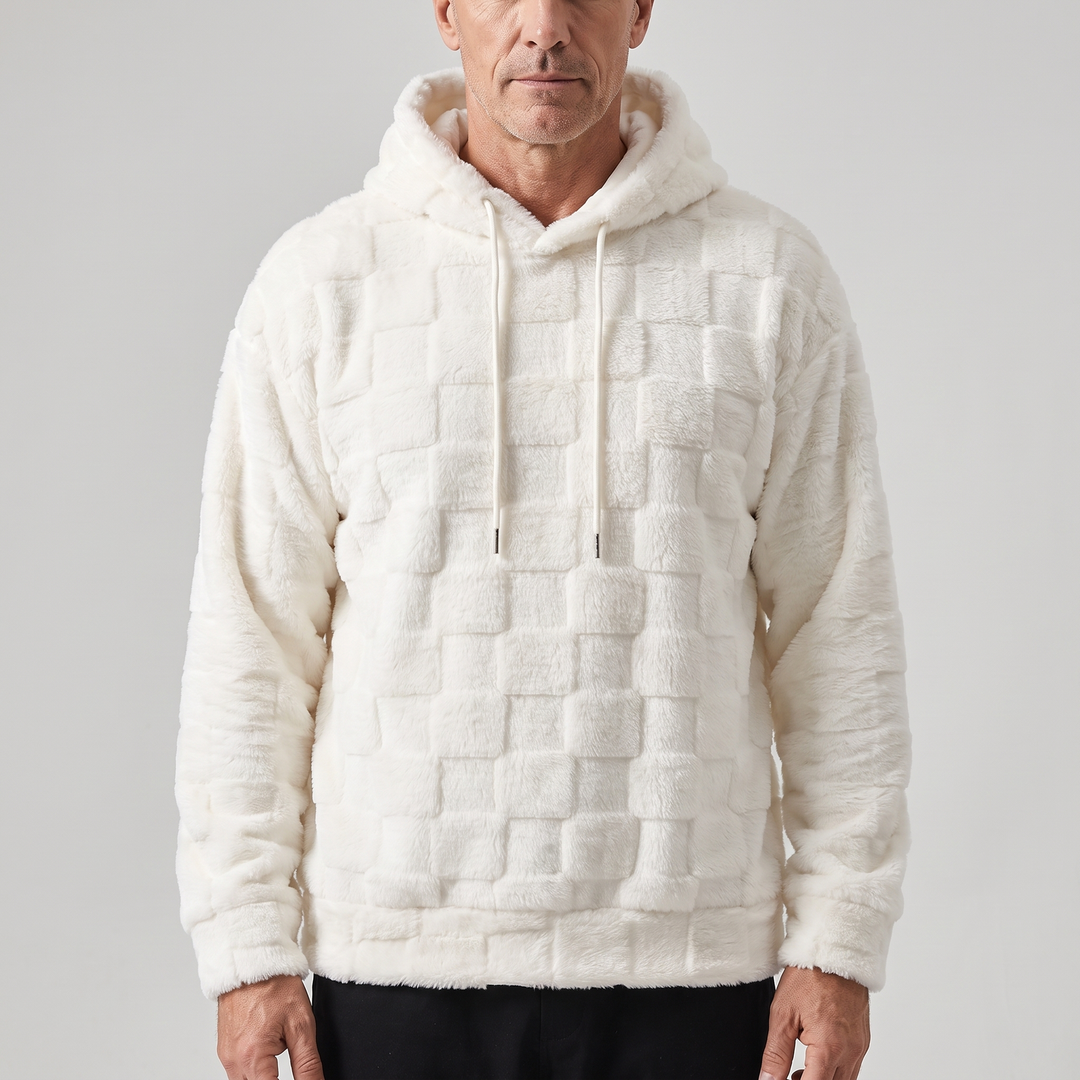 Waffle | Waffle Knit Hoodie – Bequemer Pullover für Männer