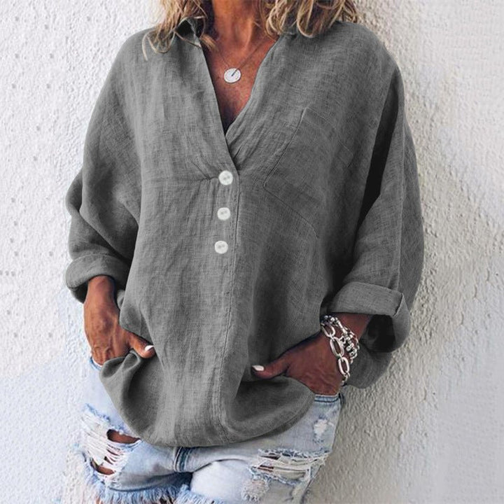 Lucia | Baumwoll-Leinen-Pullover – Stilvoll und Vielseitig für Frauen