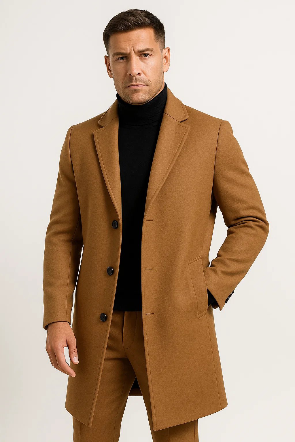 Moderne | Trench Coat – Stylish Mid-Length Design for Men