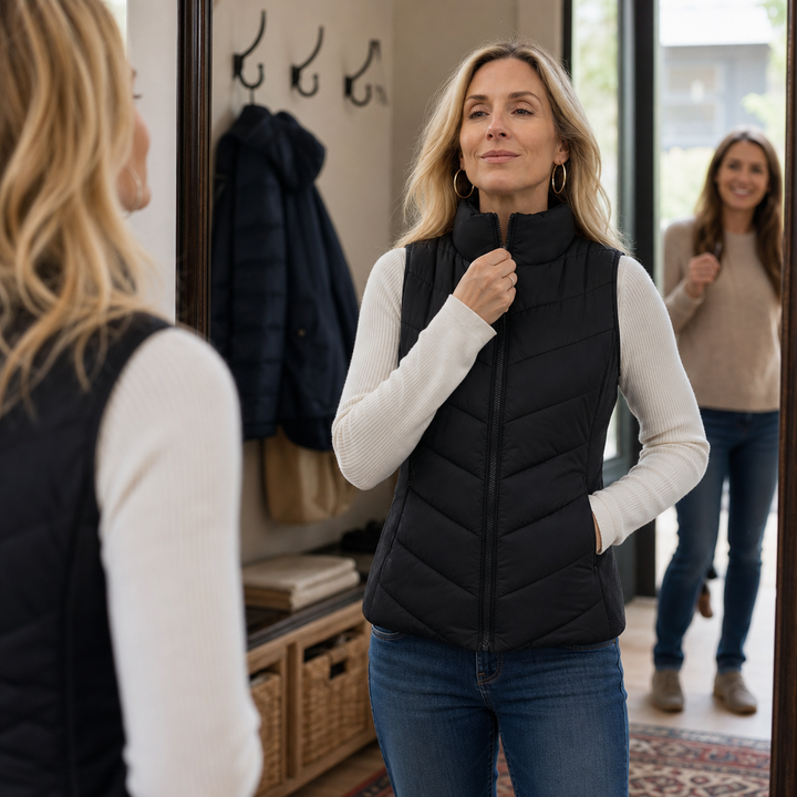 Layerly | Steppweste mit Stehkragen für Damen