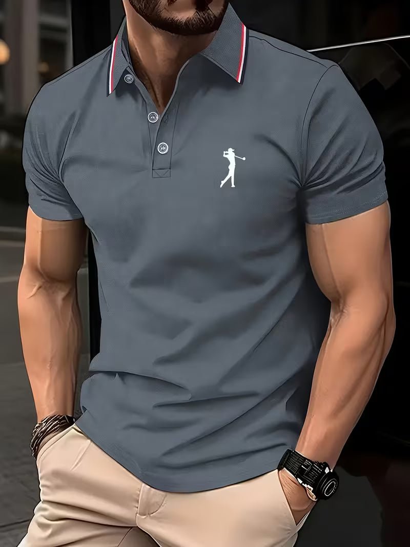 Arnold | Casual Golf Hemd – Kurzarm mit Print für Herren