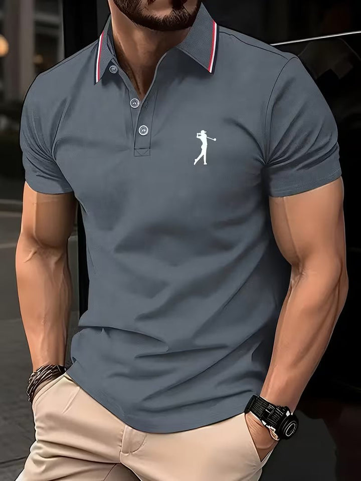 Arnold | Casual Golf Hemd – Kurzarm mit Print für Herren