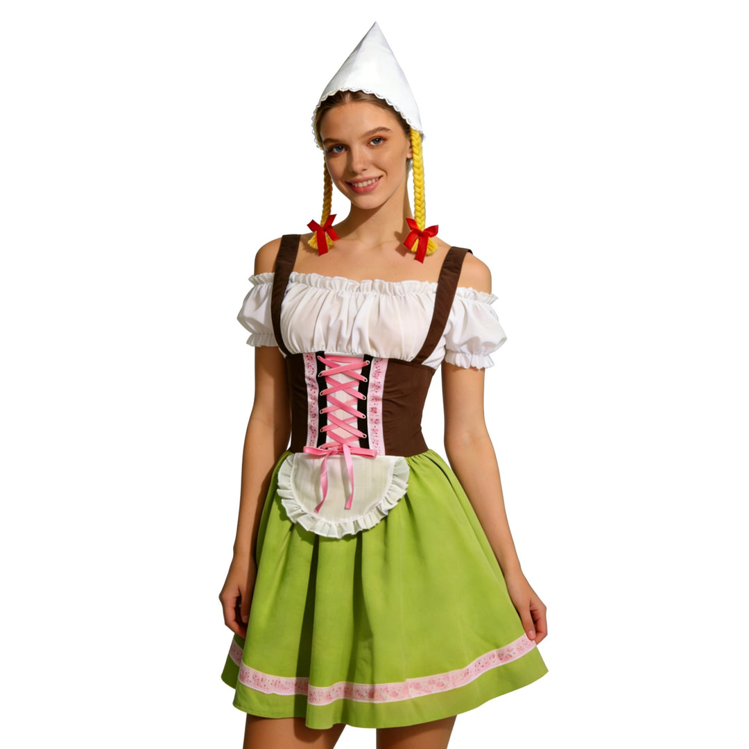 Ursula | Playful Oktoberfest Dirndl Dress with Apron and Festive Accessories