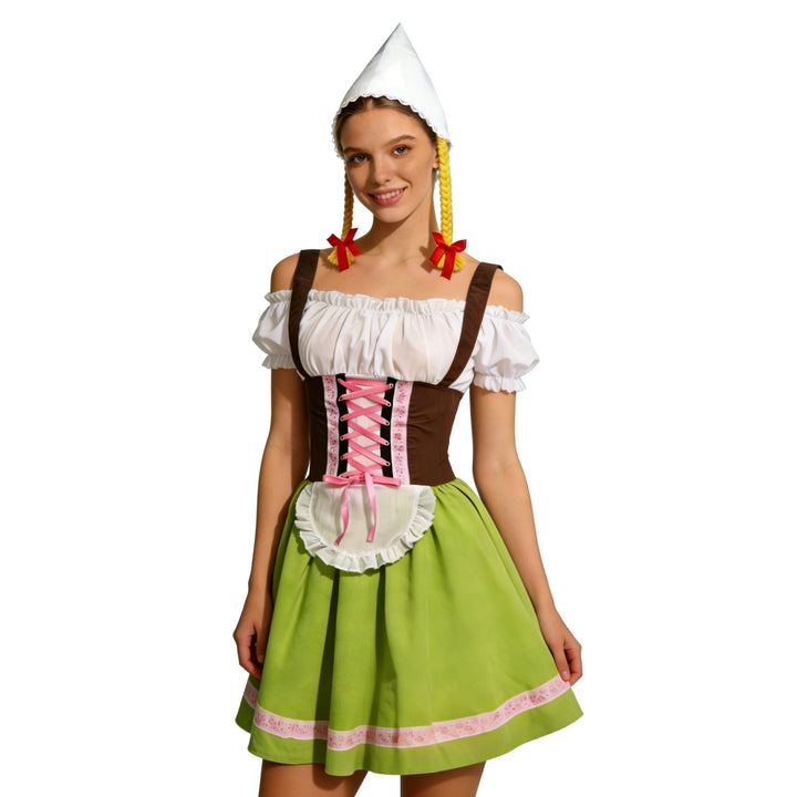 Ursula | Playful Oktoberfest Dirndl Dress with Apron and Festive Accessories