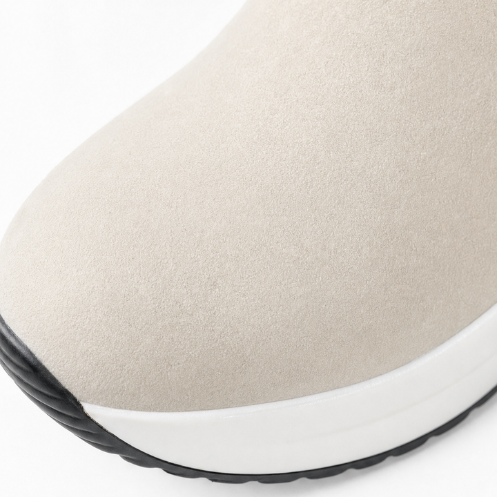 Veluna | Chunky Ankle Boots – Gemütlicher Stil mit Kunstfellkante
