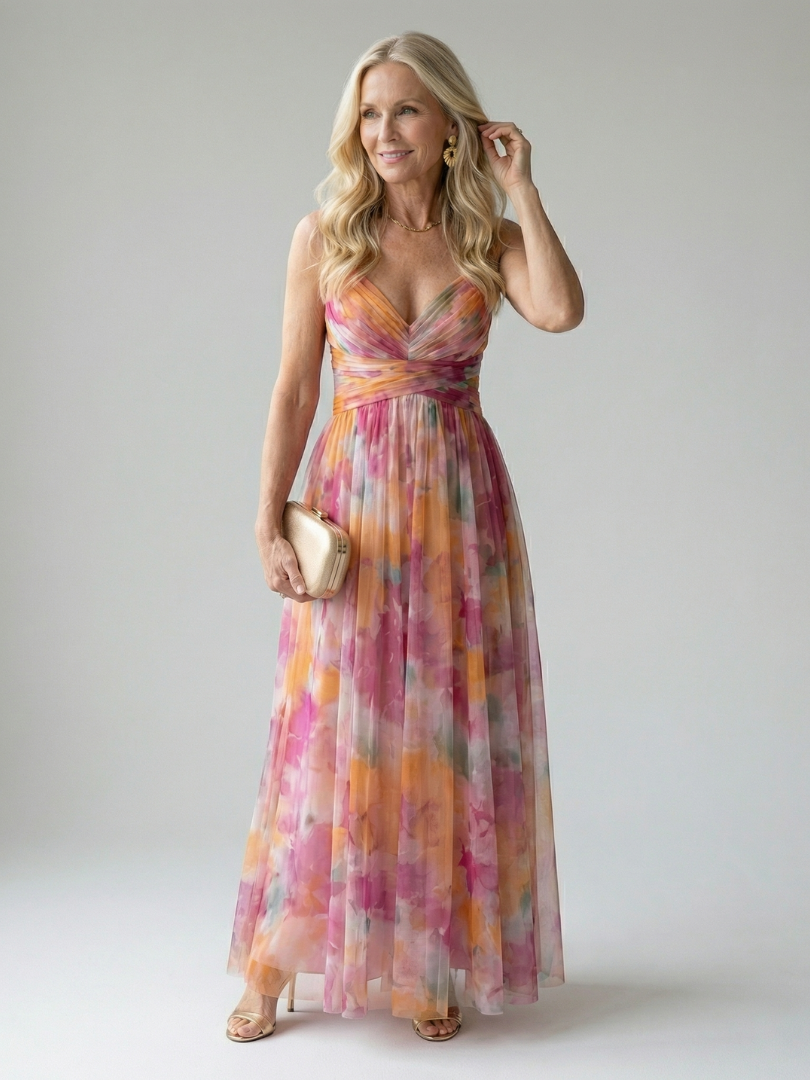 Isel | Maxi Kleid – Leichtes Wickeldesign für Frauen