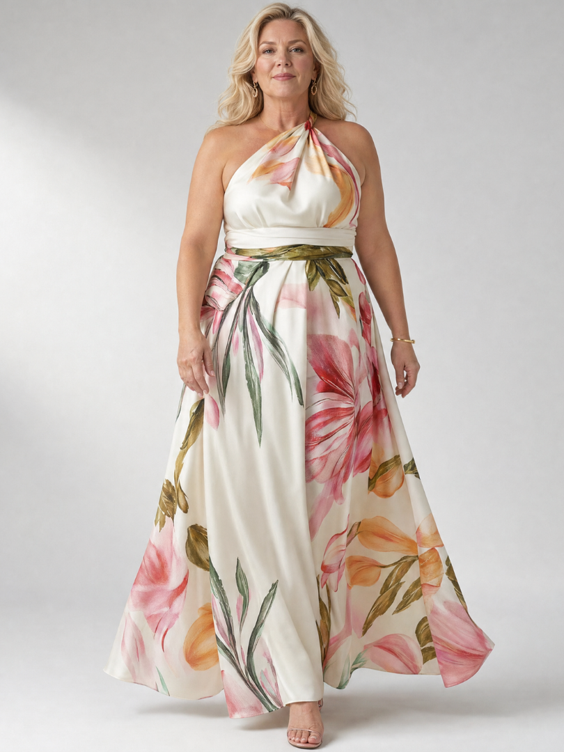 Amiel | Maxi Kleid – Luftiges Floral-Muster für Damen