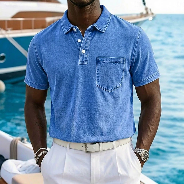 Vincent | Vintage-Washed Polo Shirt – Klassischer Look für Männer
