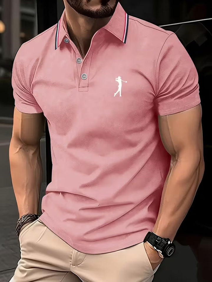 Arnold | Casual Golf Hemd – Kurzarm mit Print für Herren