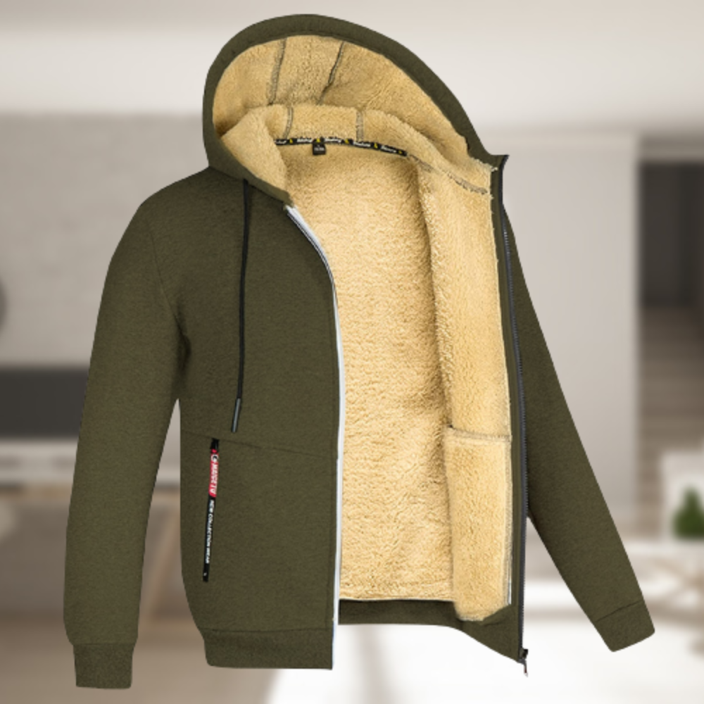 Alwin | Bequeme Jacke für Herren mit Fleece-Futter