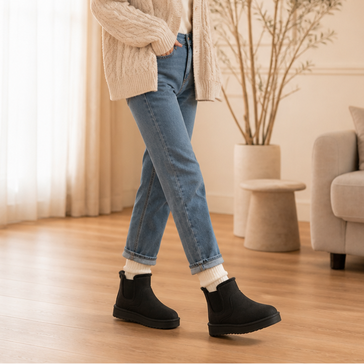 Cozywalk | Futtergefütterte Slip-On Winterstiefel für Damen