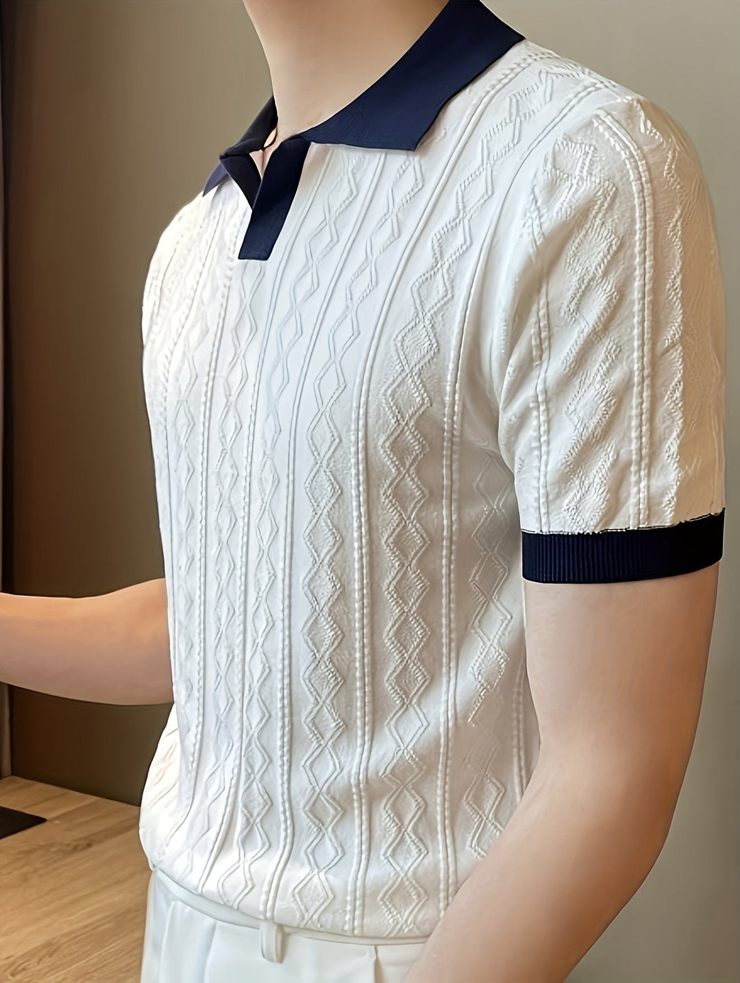 Barrett | Polo-Shirt mit strukturiertem Kontrastkragen