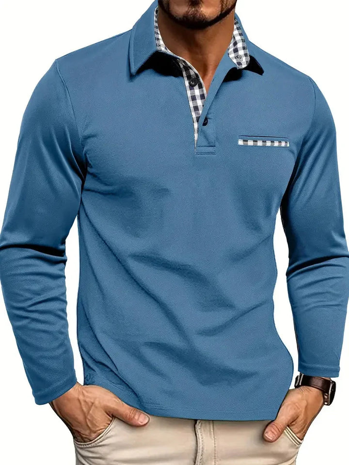 Charel | Langarm Poloshirt – Stilvoll und Vielseitig
