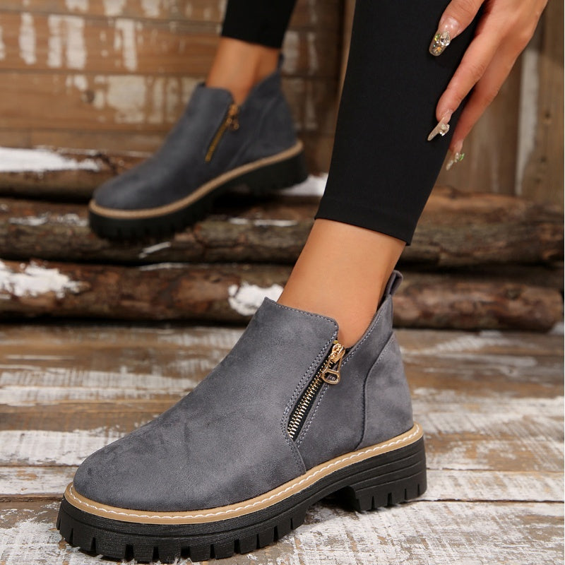 Stephanie | Elegant and Modern Platform Ankle Boots