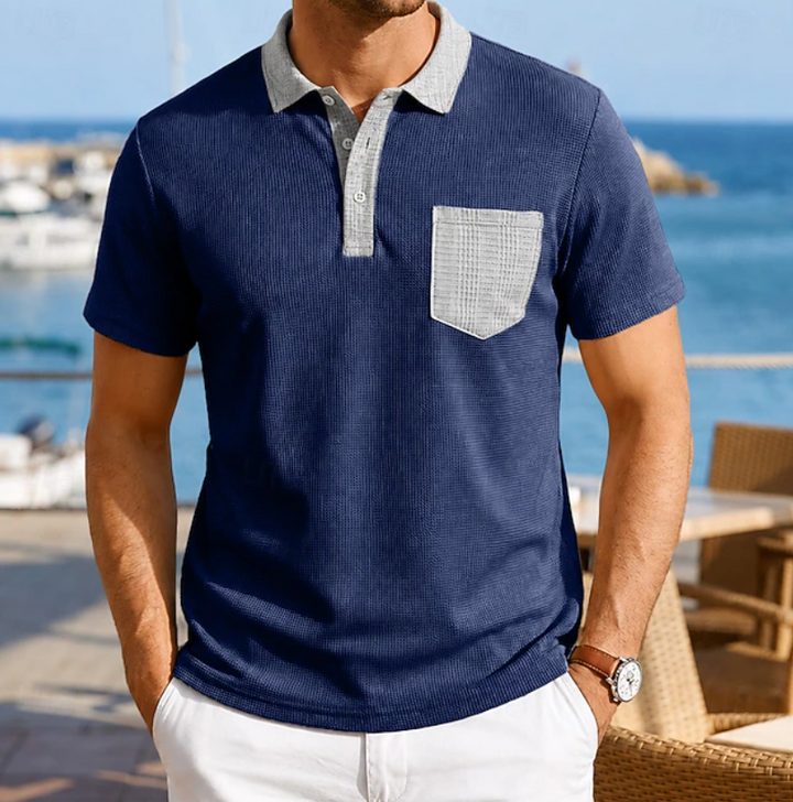 Harrison | Polo-Shirt mit Kontrasttasche für Herren