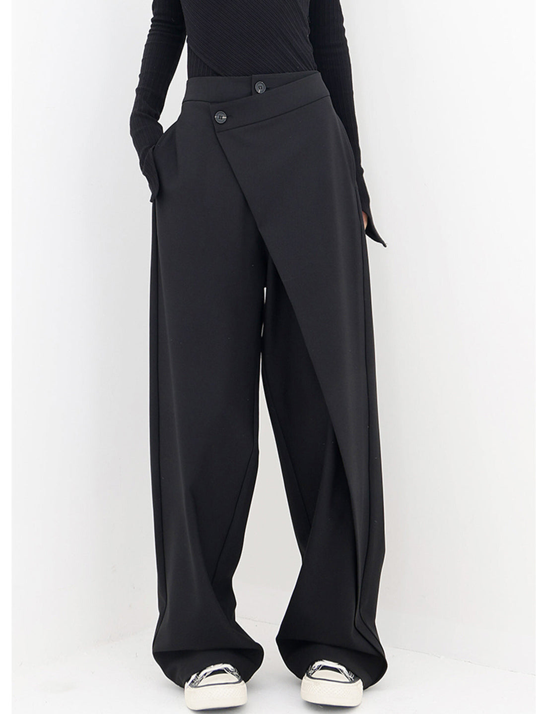 Celina | Modern and Asymmetrical Baggy Wide-Leg Trousers