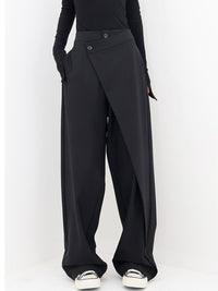 Celina | Modern and Asymmetrical Baggy Wide-Leg Trousers